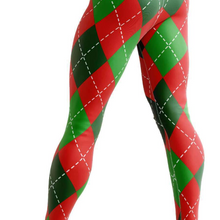 Load image into Gallery viewer, Pink plaid high waist yoga pants